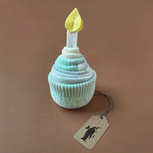 Load image into Gallery viewer, mint-sweater-cupcake-with-felt-candle