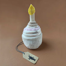 Load image into Gallery viewer, vanilla-sweater-cupcake-with-felt-candle