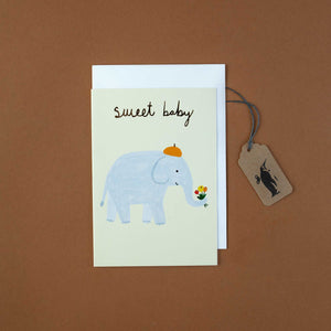 Sweet Baby Elephant Greeting Card