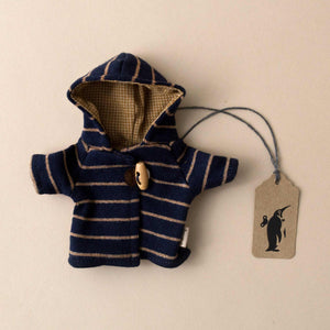 Teddy Junior Outfit | Stripe Duffle Coat - Dolls & Doll Accessories - pucciManuli