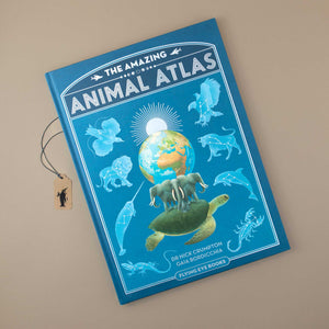 blue-book-cover-showing-various-animals-like-elephants-turtles-lions