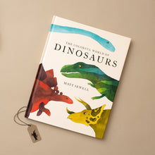 Load image into Gallery viewer, front-cover-of-the-colorful-world-of-dinosaurs-hardcoverbook