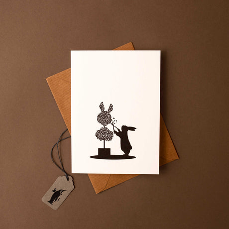 Topiary Rabbit Greeting Card - Greeting Cards - pucciManuli