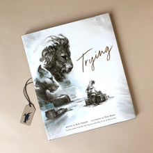 Load image into Gallery viewer, trying-book-written-by-kobi-yamada-and-illustrated-by-elise-hurst-with-lion -illustration