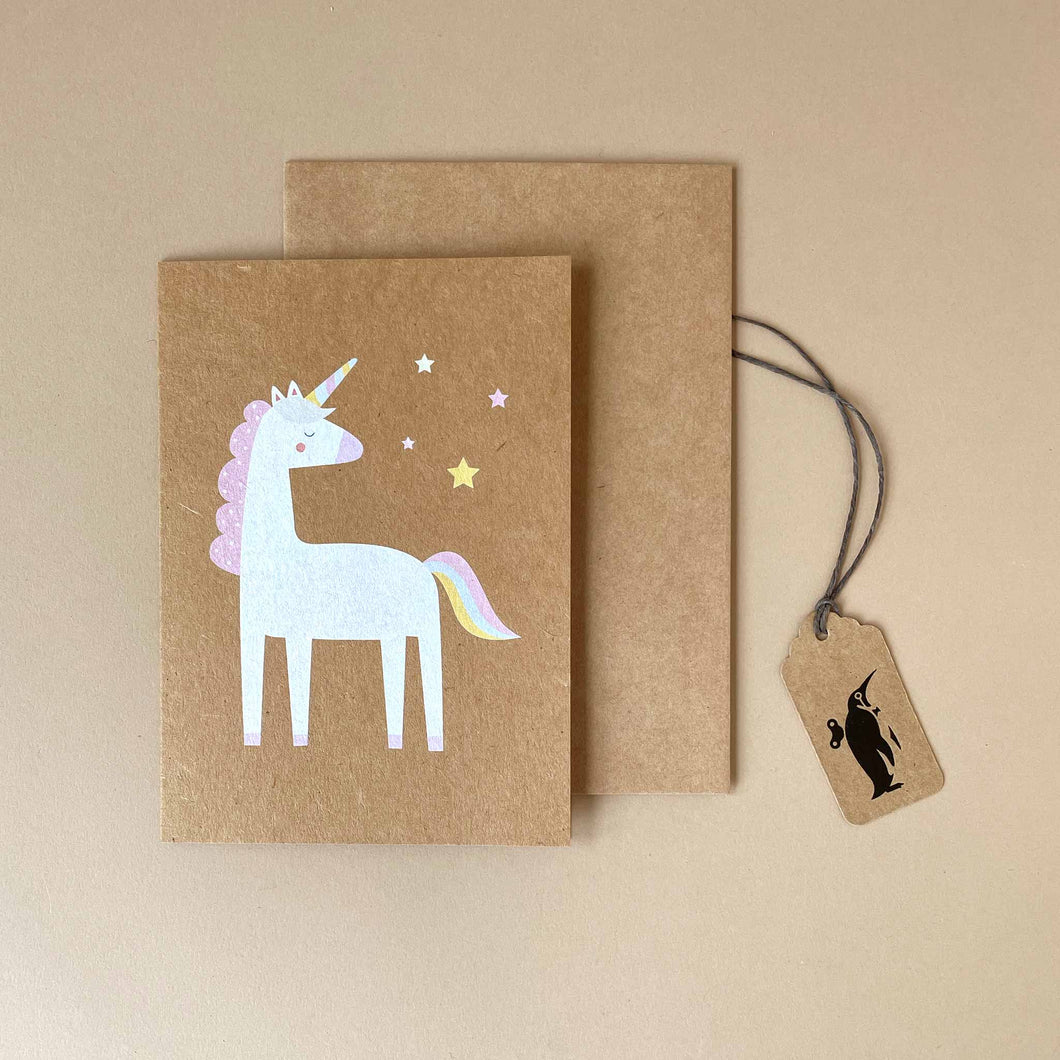 Unicorn Star Greeting Card - Greeting Cards - pucciManuli