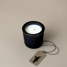 Load image into Gallery viewer, white-candle-in-black-container