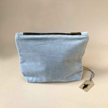 Load image into Gallery viewer, light-grey-velvet-pouch-with-zippered-closure