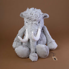 Load image into Gallery viewer, viggo-mammoth-stuffed-animal-with-big-white-tusks