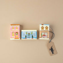 Load image into Gallery viewer, village-matchstick-puzzle-set-jingle-set-of-three-houses