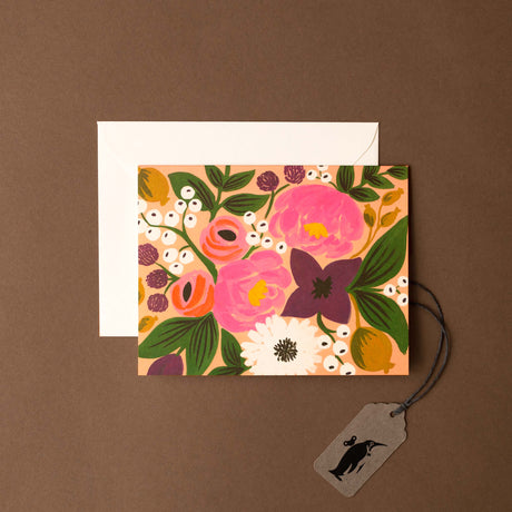 Vintage Blossoms Greeting Card | Peach - Greeting Cards - pucciManuli