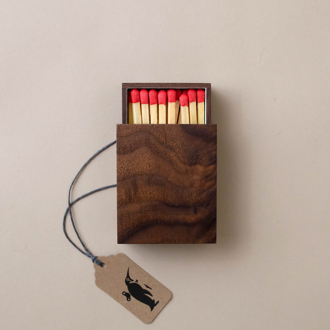 Walnut Matchbox with Refill | Small - Home Accessories - pucciManuli