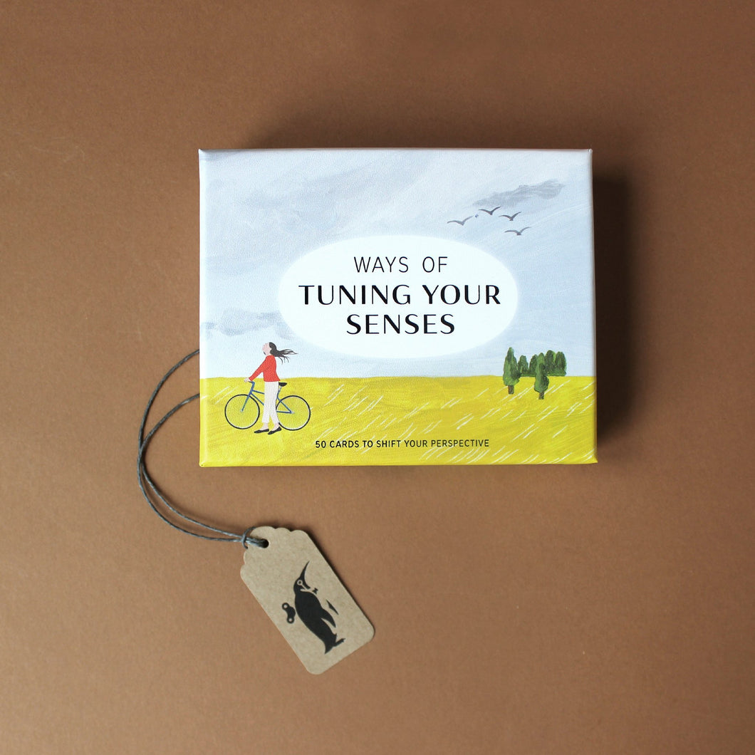 ways-of-tuning-your-senses-box-set-illustrated-with-woman-and-bike-in-a-field