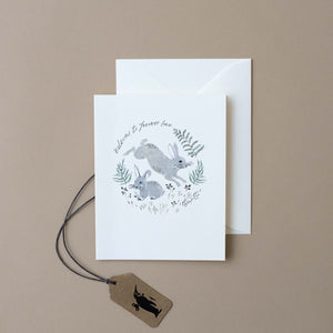 white-card-with-grey-bunnies-welcome-to-forever-love