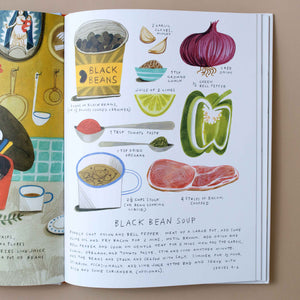 illustrated-interior-pages-including-a-recipe-for-black-bean-soup