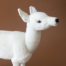 Load image into Gallery viewer, close-up-of-white-reindeer-calf-standing-stuffed-animal