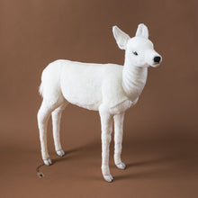 Load image into Gallery viewer, white-reindeer-calf-standing-realistic-stuffed-animal