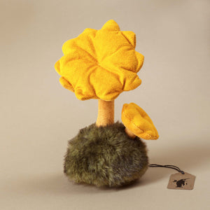 wild-nature-chanterelle-mushroom-duo-stuffed-animal-in-fuzzy-green-base