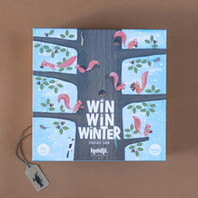 Load image into Gallery viewer, win-win-winter-game-box-with-illustrated-tree-and-squirrels