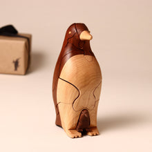 Load image into Gallery viewer, wooden-penguin-puzzle-with-baby-penguin