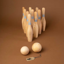 Load image into Gallery viewer, Wooden Bowling Set