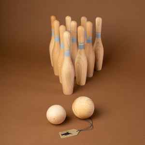 Wooden Bowling Set