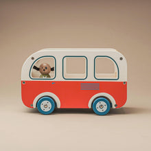 Load image into Gallery viewer, la-grande-famille-wooden-bus-with-julius-the-dog-inside
