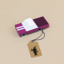 Load image into Gallery viewer, purple-and-white-wooden-candycar-el-caminito-pickup