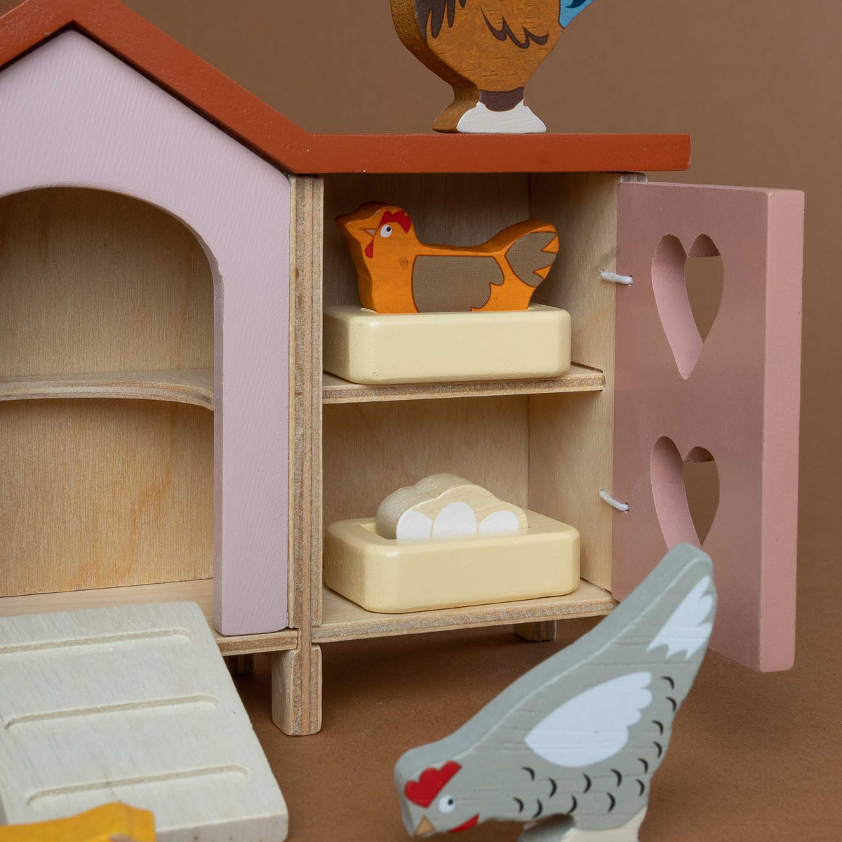 Wooden Chicken Coop Play Set – pucciManuli