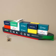 Load image into Gallery viewer, wooden-container-ship-brightly-painted-magnetic-containers