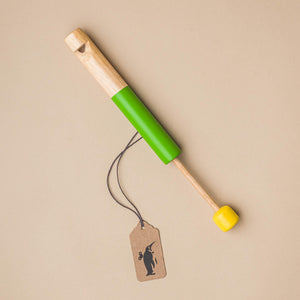 wooden-slide-whistle-painted-with-green-and-yellow