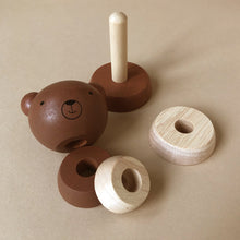 Load image into Gallery viewer, wooden-stacker-bear-disassembled