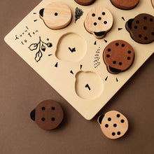 Load image into Gallery viewer, Wooden Tray Puzzle Count-to-10 | Ladybugs - Puzzles - pucciManuli