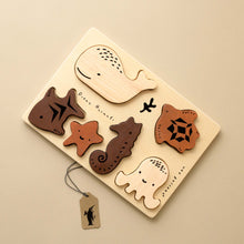 Load image into Gallery viewer, Wooden Tray Puzzle | Ocean Animals - Puzzles - pucciManuli