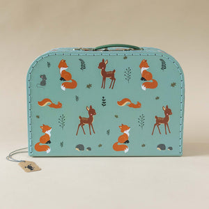 all-over-illustrated-fox-deer-mouse-and-hedgehog-print-on-mint-suitcase