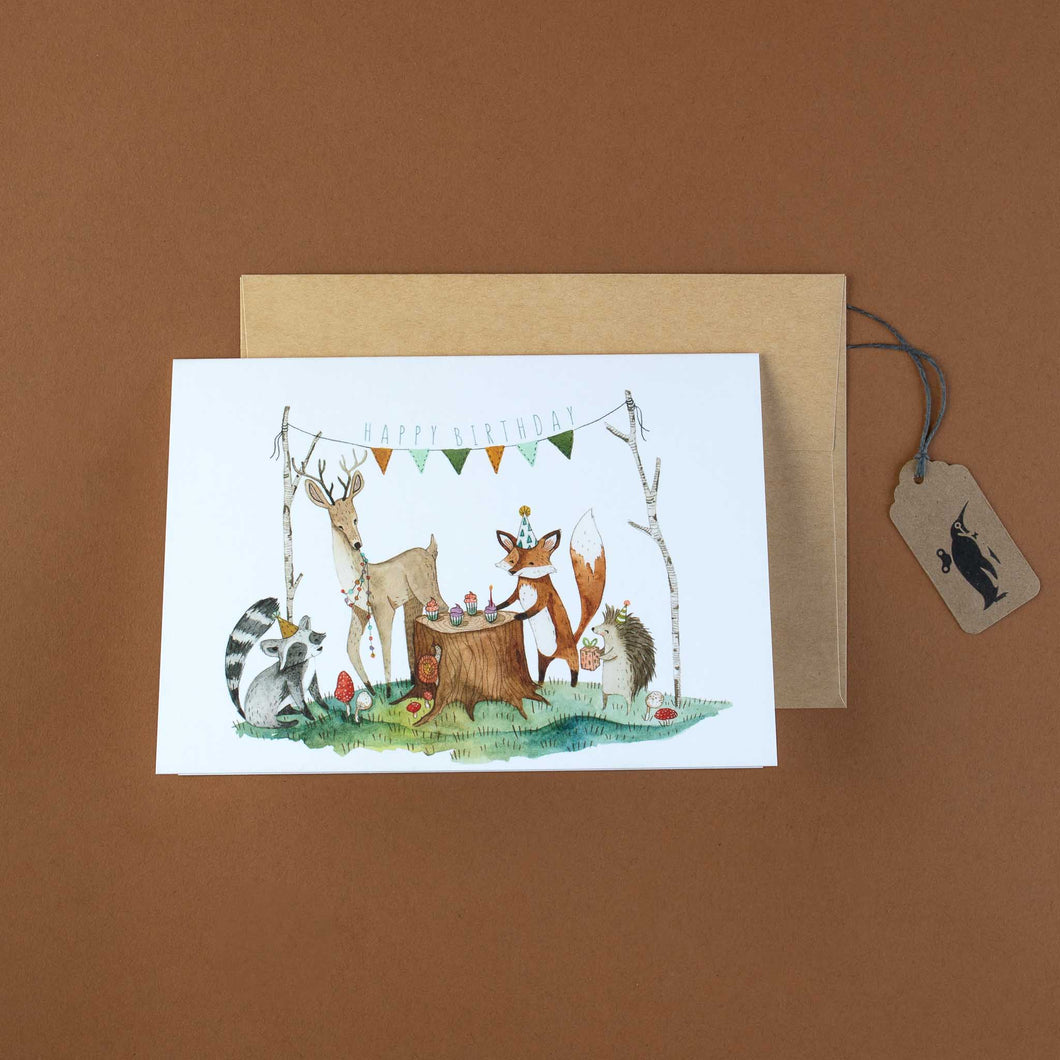 Woodland Party Greeting Card
