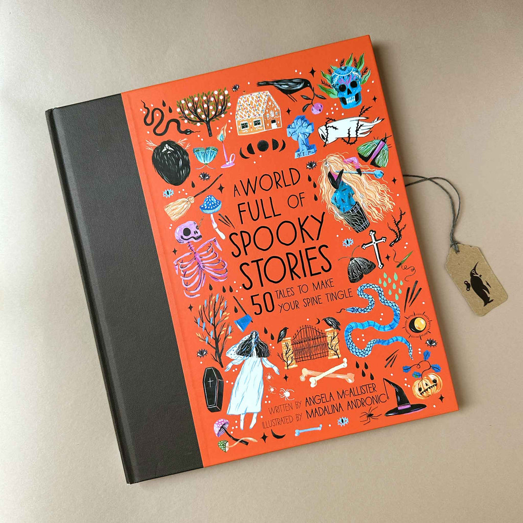 illustrated-front-red-cover-of-world-full-of-spooky-stories-book