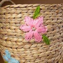 Load image into Gallery viewer, detail-of-pink-flower-embroidery