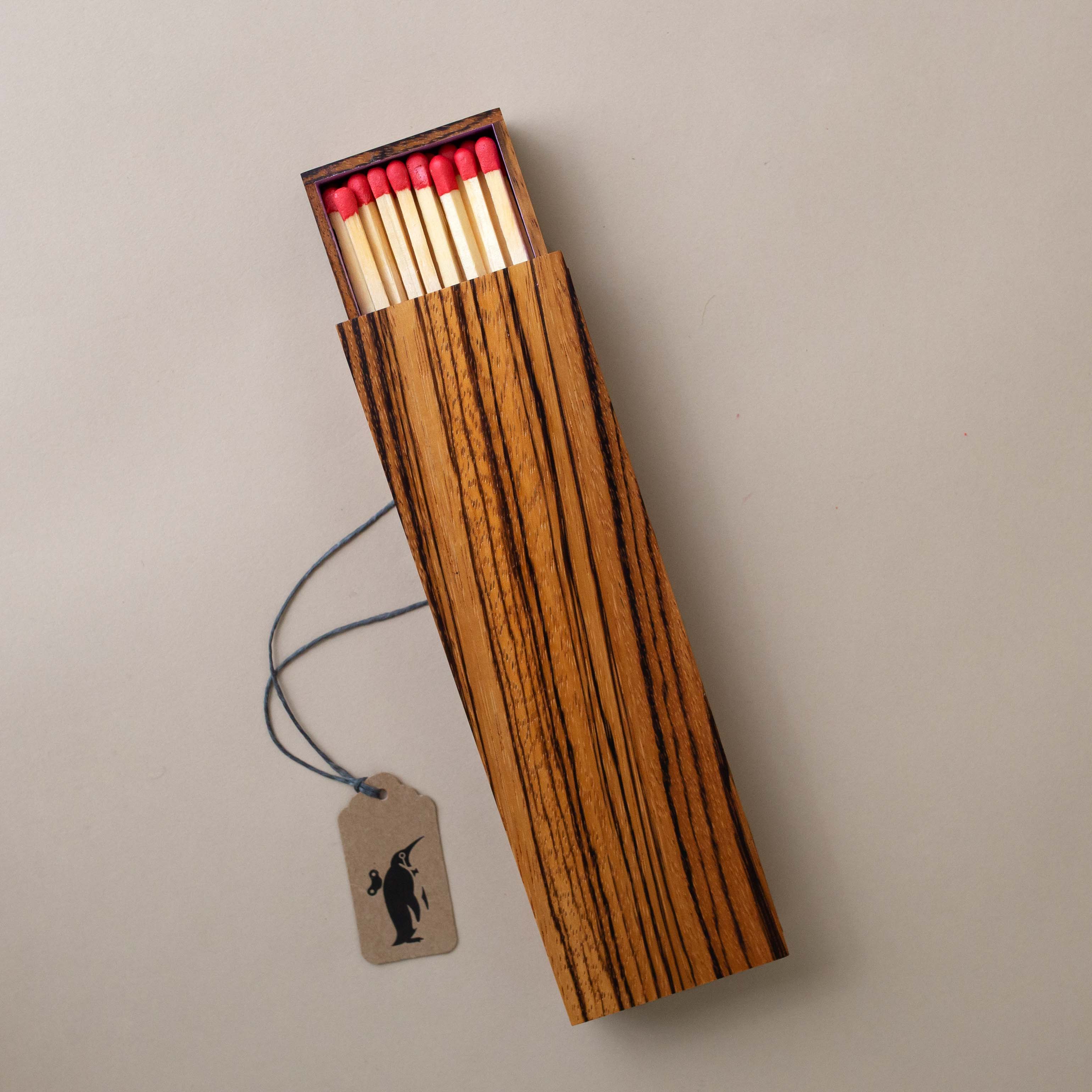 Zebrawood Matchbox with Refill | Large - Home Accessories - pucciManuli