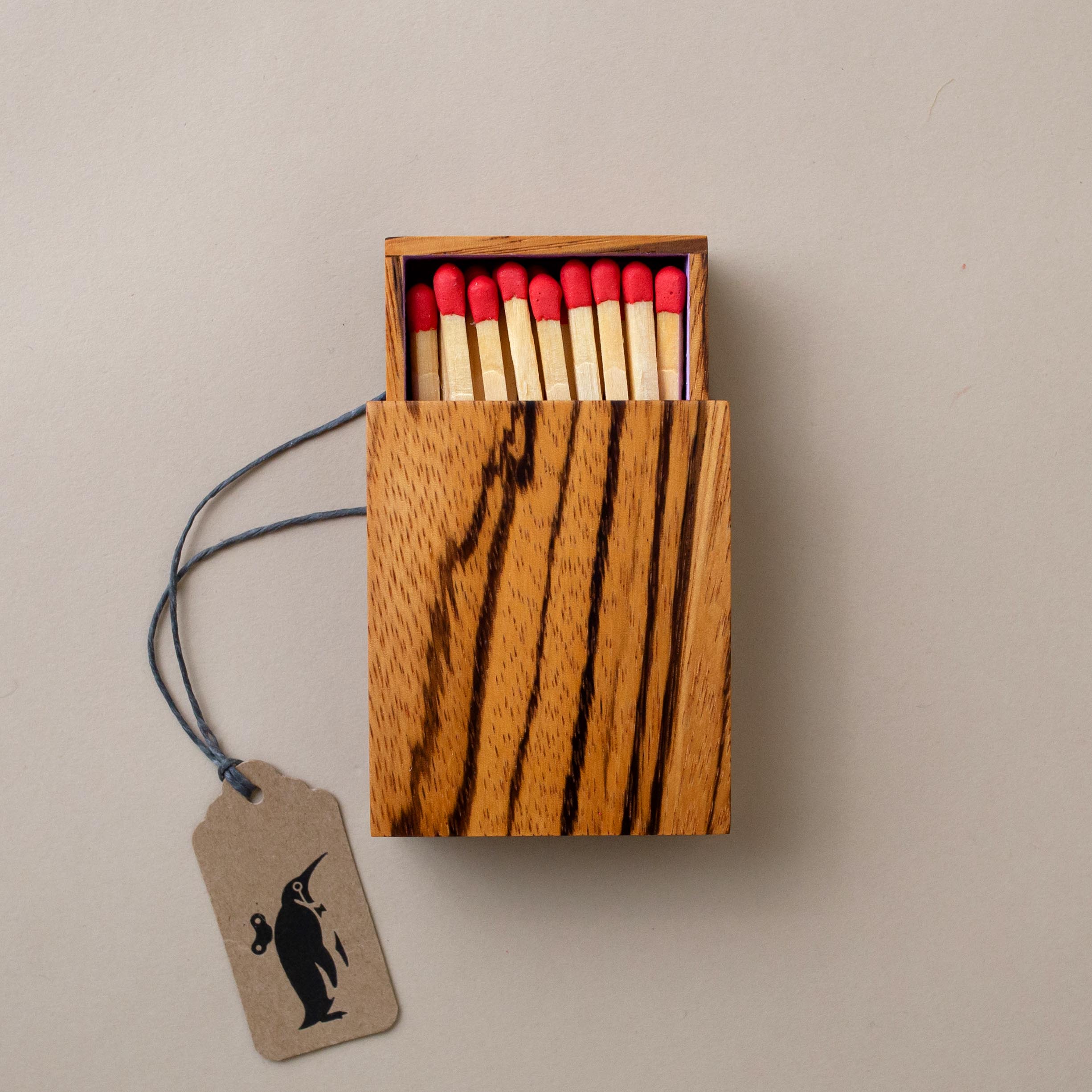 Zebrawood Matchbox with Refill | Small - Home Accessories - pucciManuli