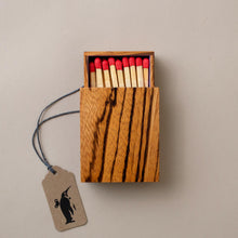 Load image into Gallery viewer, Zebrawood Matchbox with Refill | Small - Home Accessories - pucciManuli