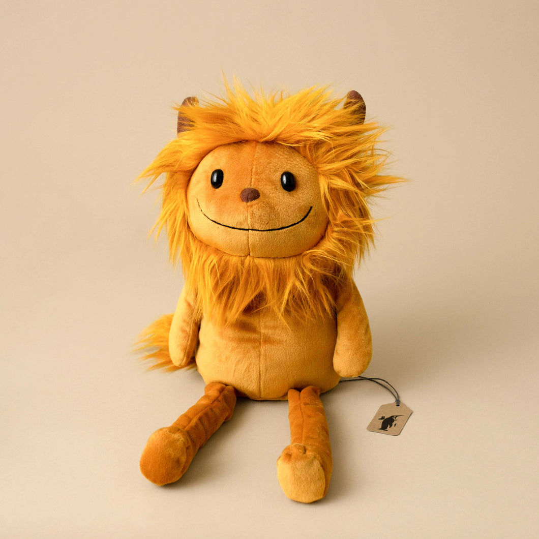 zeke-monster-stuffed-animal-golden-fur-and-mane-with-small-horns